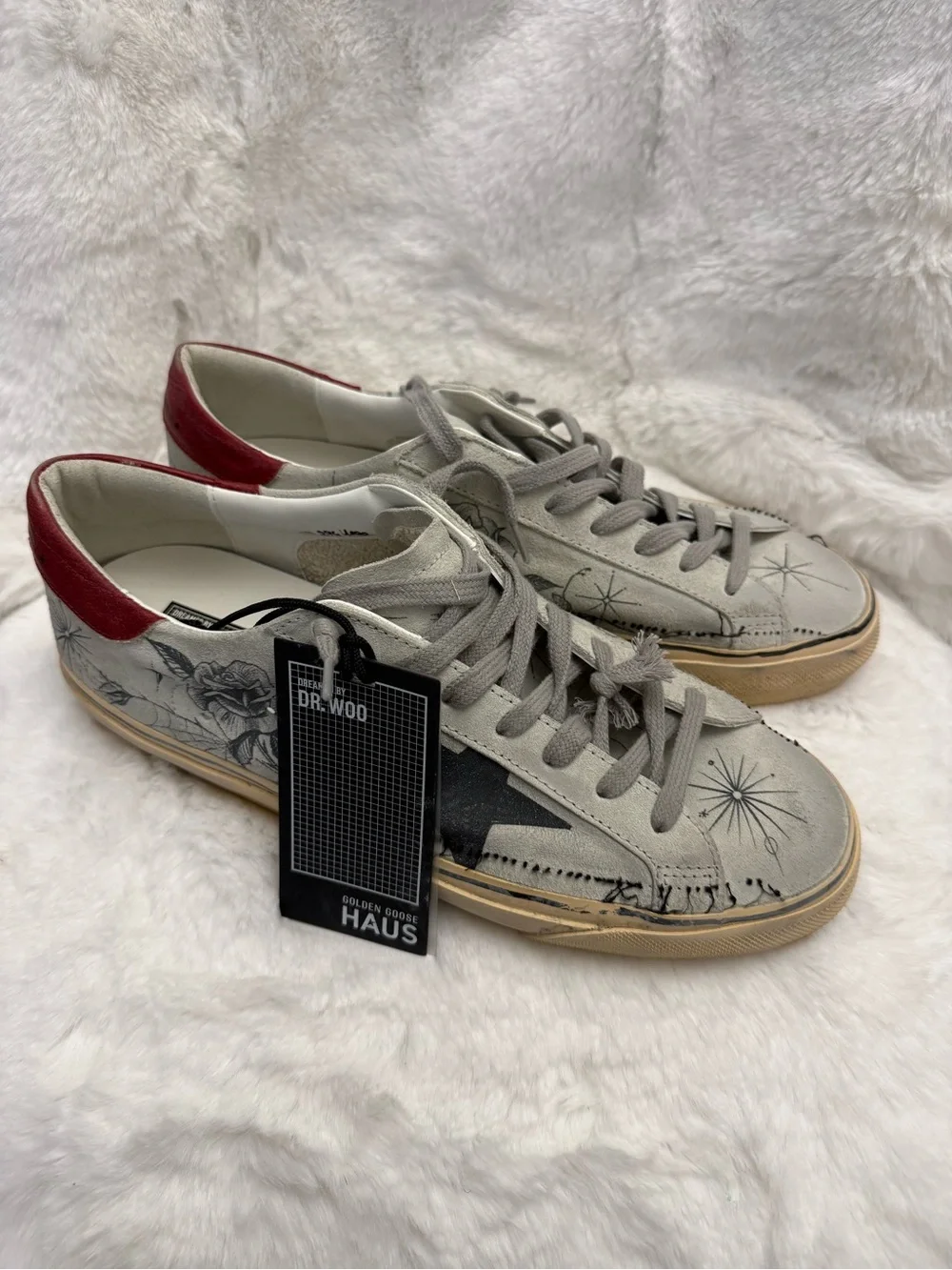 Golden Goose HAUS Dreamed By Dr. Woo Super-Star Sneakers NWT Size 44 Rare LE - Picture 1 of 13
